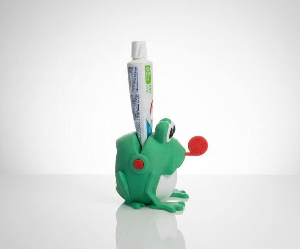Presse-tube de dentifrice grenouille | Accessoire salle de bain rigolo | Animal mignon imprimé 3D | Cadeau fun et original