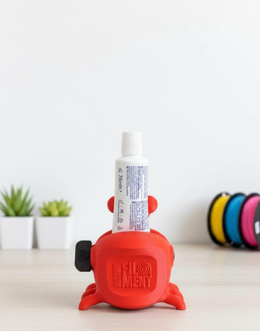 Presse-Moi tube de Dentifrice, Crabe Rigolo, Accessoire Salle de Bain Kawaii, Idée Cadeau Fun pour Enfants et Adultes