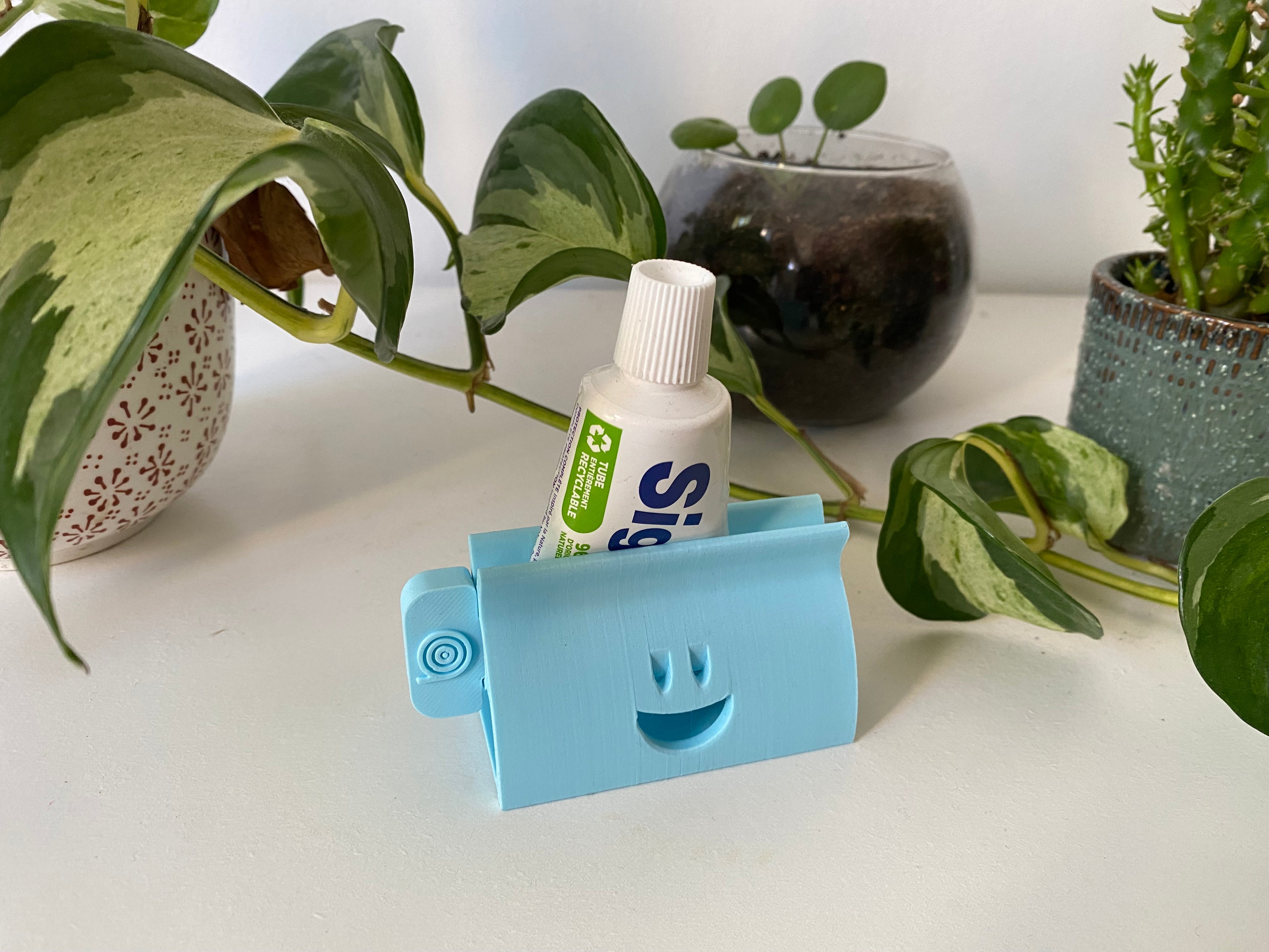 Presse-tube dentifrice 3D | Accessoire zéro déchet salle de bain | 7 couleurs