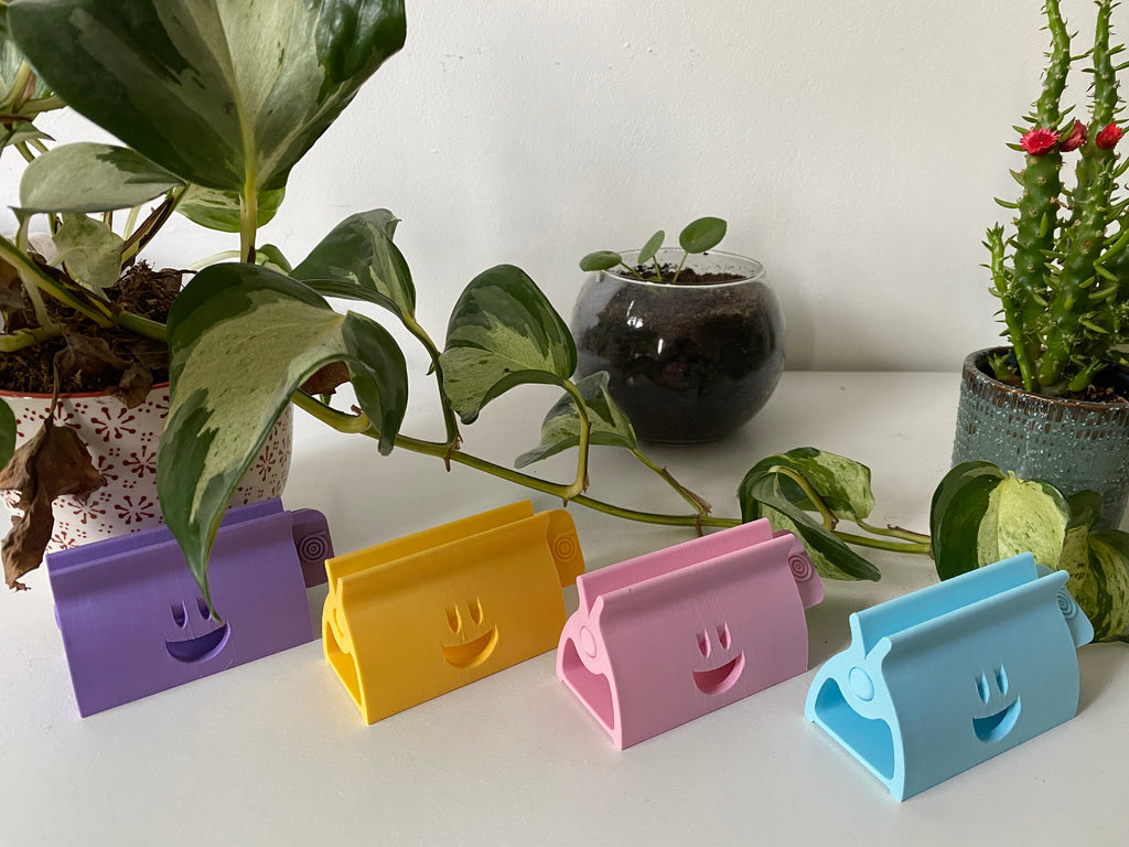 Presse-tube dentifrice 3D | Accessoire zéro déchet salle de bain | 7 couleurs