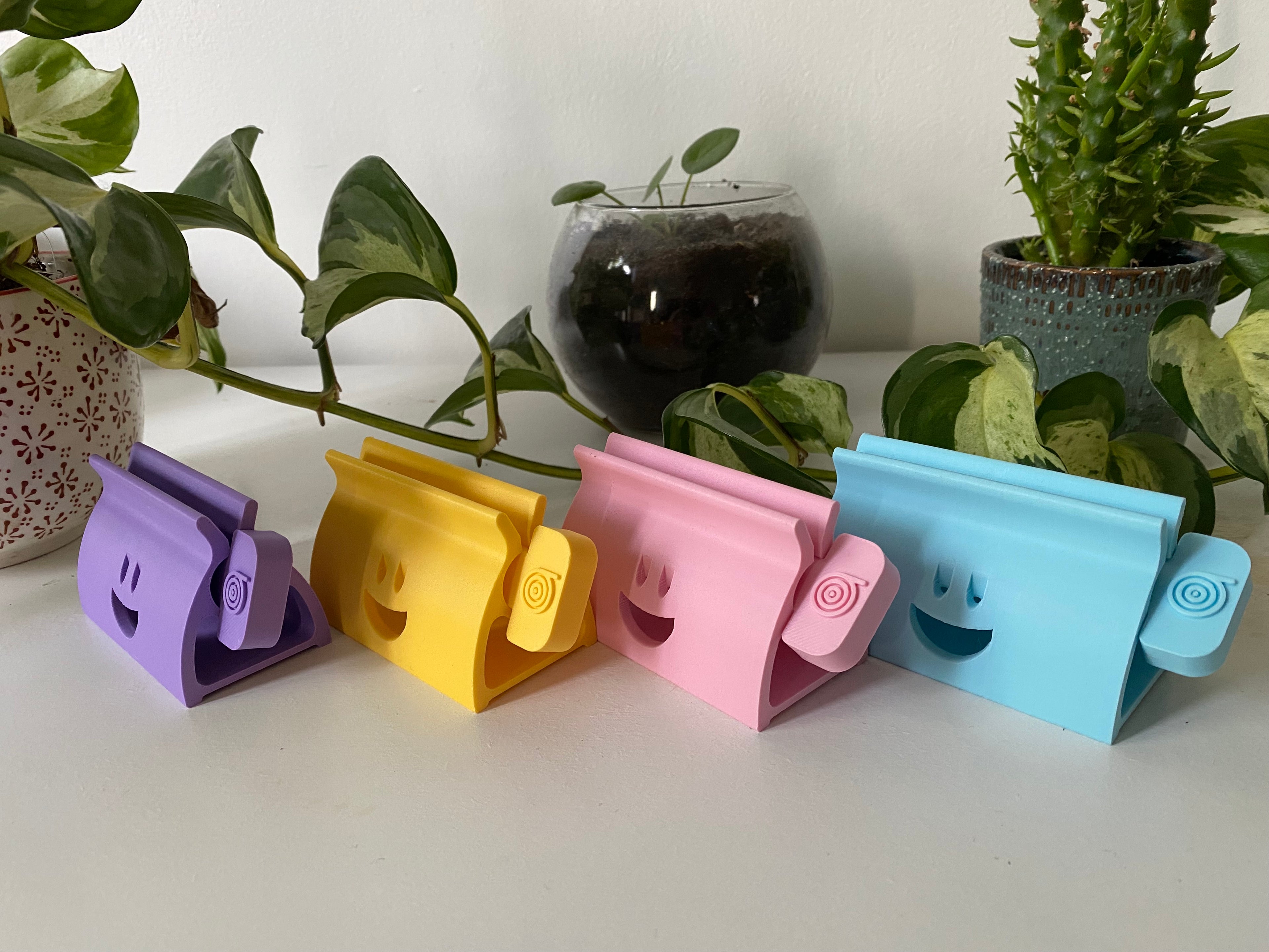 Presse-tube dentifrice 3D | Accessoire zéro déchet salle de bain | 7 couleurs