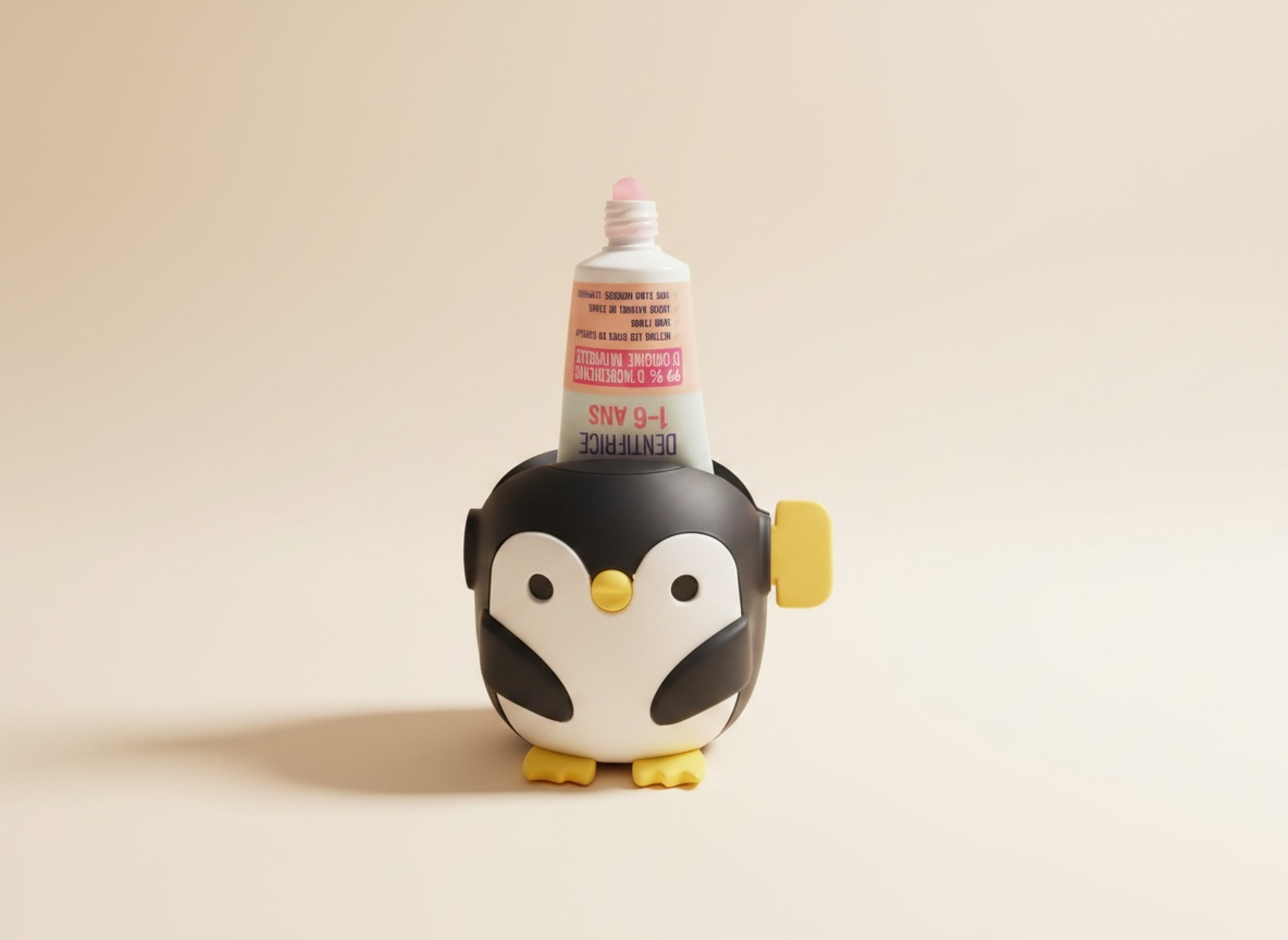 Presse-Moi Pingouin – Le presse-tube qui réconcilie les enfants avec le brossage des dents