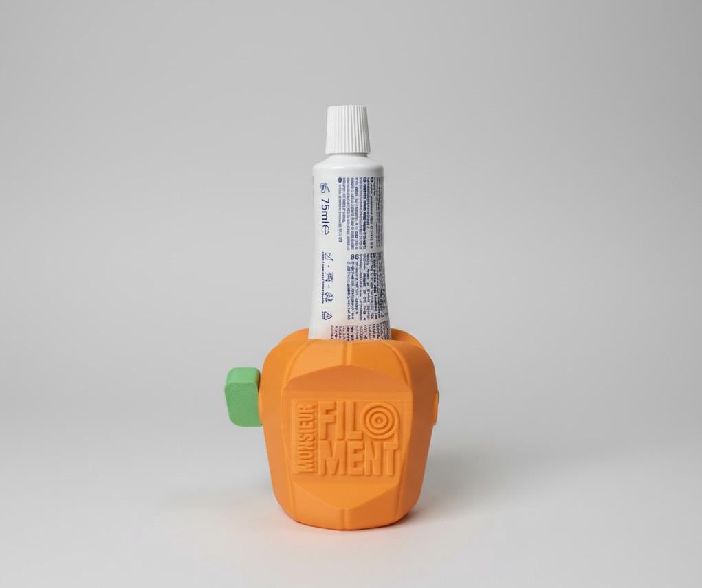 Presse tube Citrouille Halloween | Accessoire salle de bain amusant | Idée cadeau anti-gaspillage